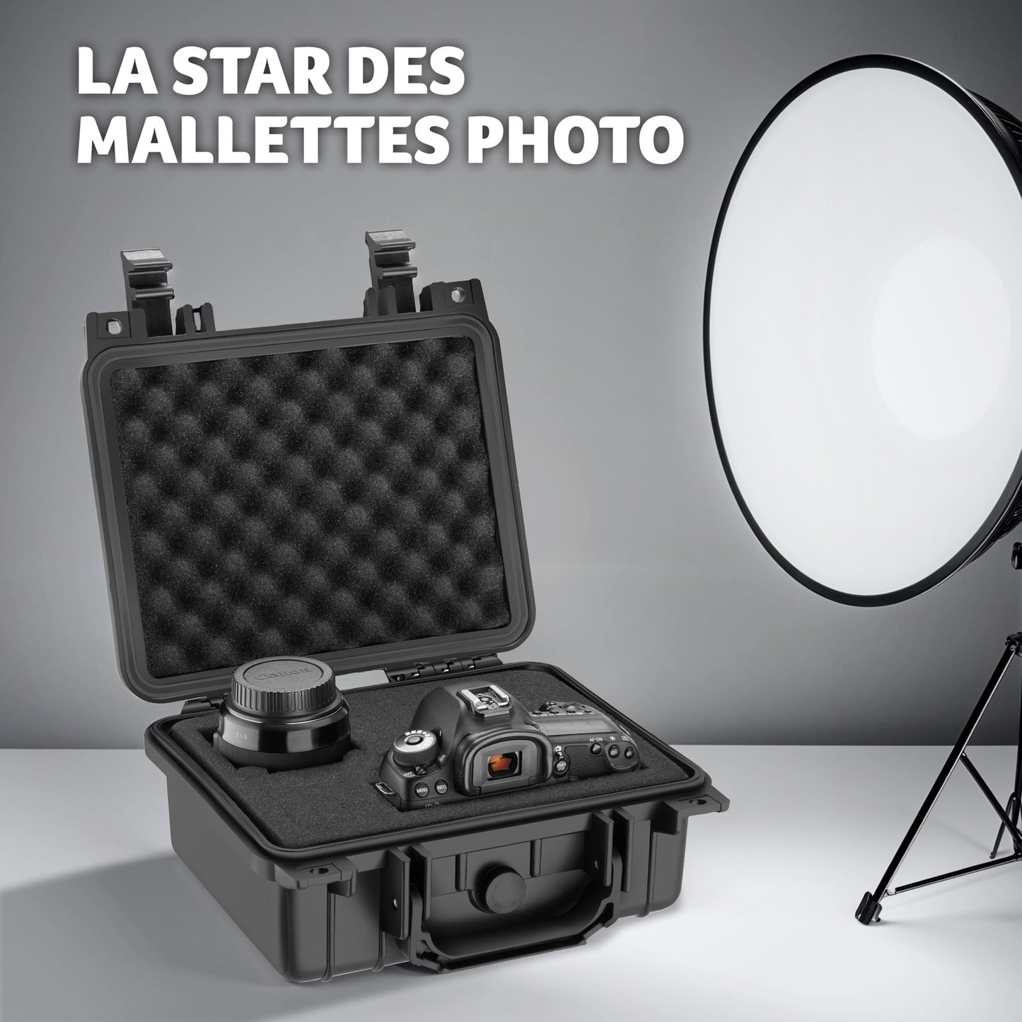 Valise Etanche Pour Appareil Photo En Coque Dure Robuste Légère