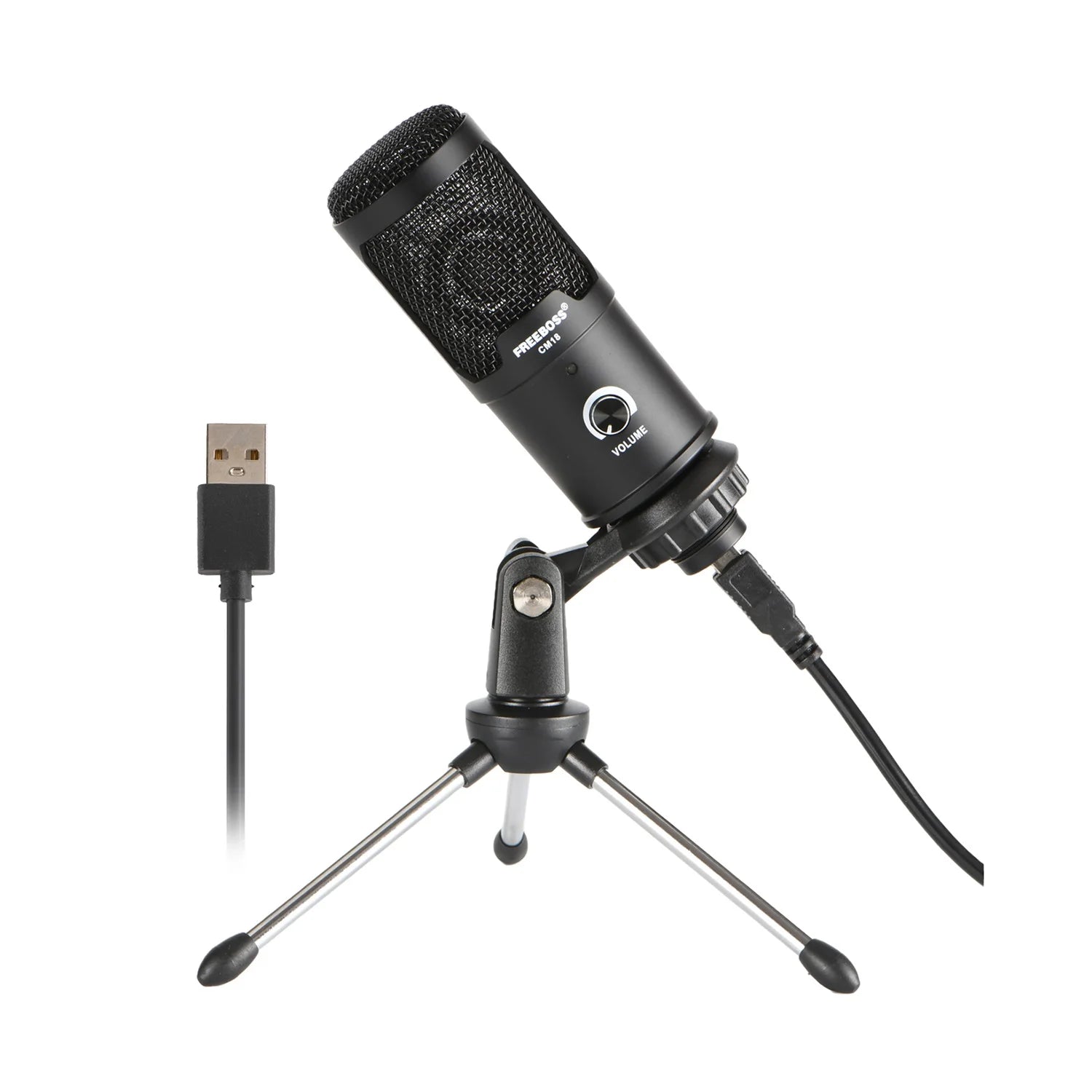 CM18 Metal Table Chat Recording Multi-Samping-Rate Cardioid Condenser Low Noise USB Computer Microphone Broadcast