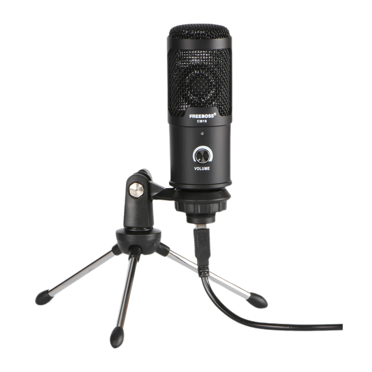 CM18 Metal Table Chat Recording Multi-Samping-Rate Cardioid Condenser Low Noise USB Computer Microphone Broadcast