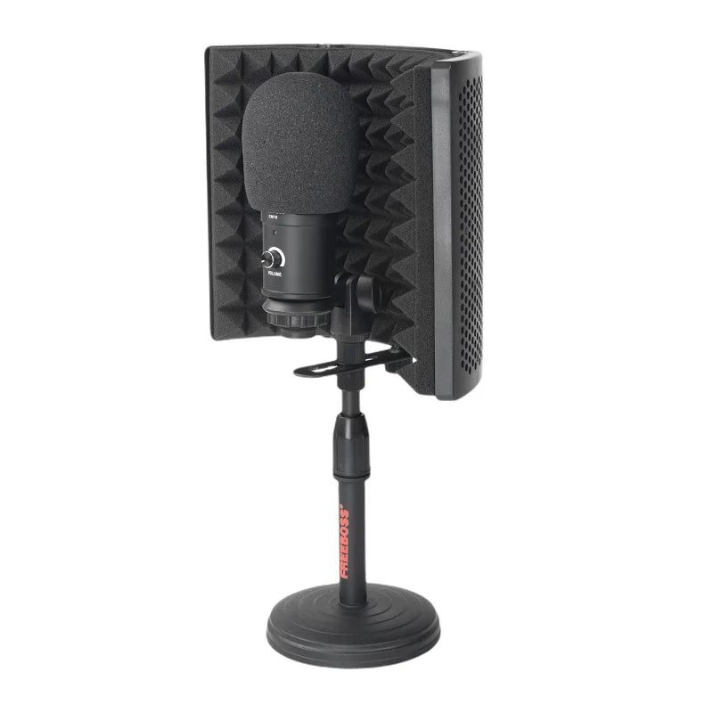 CM18 Metal Table Chat Recording Multi-Samping-Rate Cardioid Condenser Low Noise USB Computer Microphone Broadcast